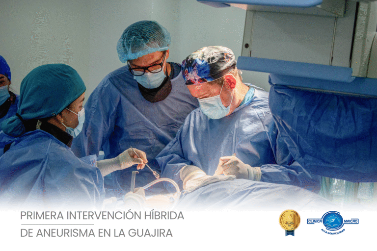 Dirugia hibrida por aneurisma abdominal en Clinica Maicao